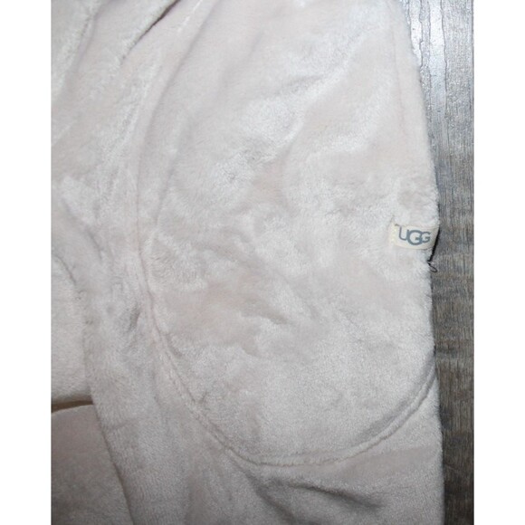 UGG WOMEN'S MARLOW PLUSH COZY LONG BATH ROBE MOONBEAN NWT - Picture 7 of 9